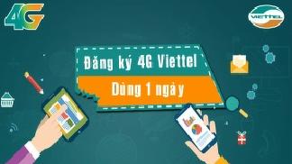 Các gói đăng ký 4G Viettel 1 ngày - Ưu đãi 4G thả ga